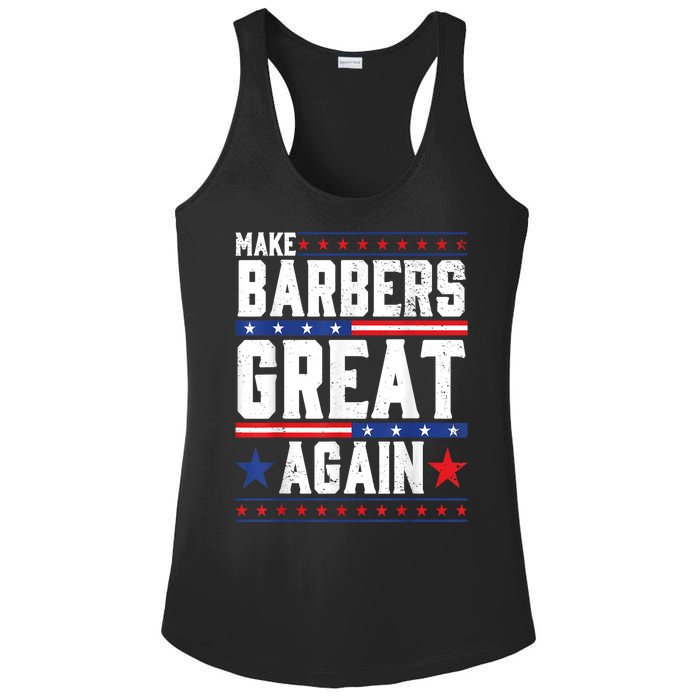 Make Barbers Great Again | Barbers For Trump 2024 Ladies PosiCharge Competitor Racerback Tank