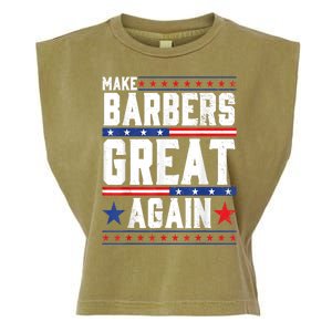 Make Barbers Great Again | Barbers For Trump 2024 Garment-Dyed Women's Muscle Tee