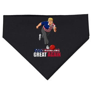 Make Bowling Great Again Funny Trump Bowling Gift USA-Made Doggie Bandana