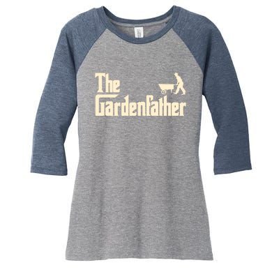 Men Best Gardening Father Gifts The Gardenfather Men Tee Women's Tri-Blend 3/4-Sleeve Raglan Shirt