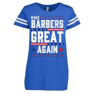 Make Barbers Great Again Barbers For Trump 2024 Enza Ladies Jersey Football T-Shirt