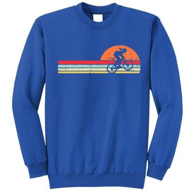 Mountain Bike Girl Retro Cycling Bicycle Rider Tall Sweatshirt