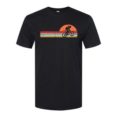 Mountain Bike Girl Retro Cycling Bicycle Rider Softstyle CVC T-Shirt