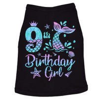 Mermaid Birthday Girl 9 Year Old Its My 9th Bday Mermaid Doggie Tank