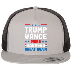 Make Barbers Great Again Barbers Flat Bill Trucker Hat