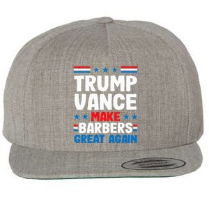 Make Barbers Great Again Barbers Wool Snapback Cap