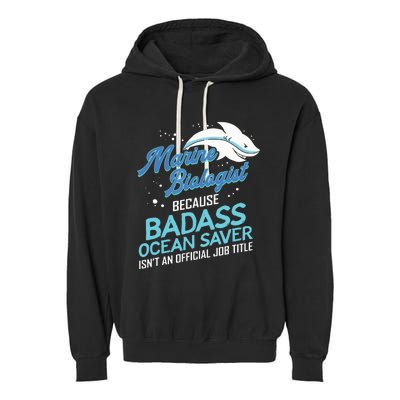 Marine Biologist Gift Marine Biology Ocean Scientist Shark Garment-Dyed Fleece Hoodie