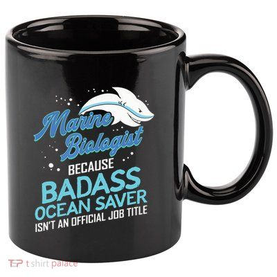 Marine Biologist Gift Marine Biology Ocean Scientist Shark 11oz C Handle Ceramic Mug
