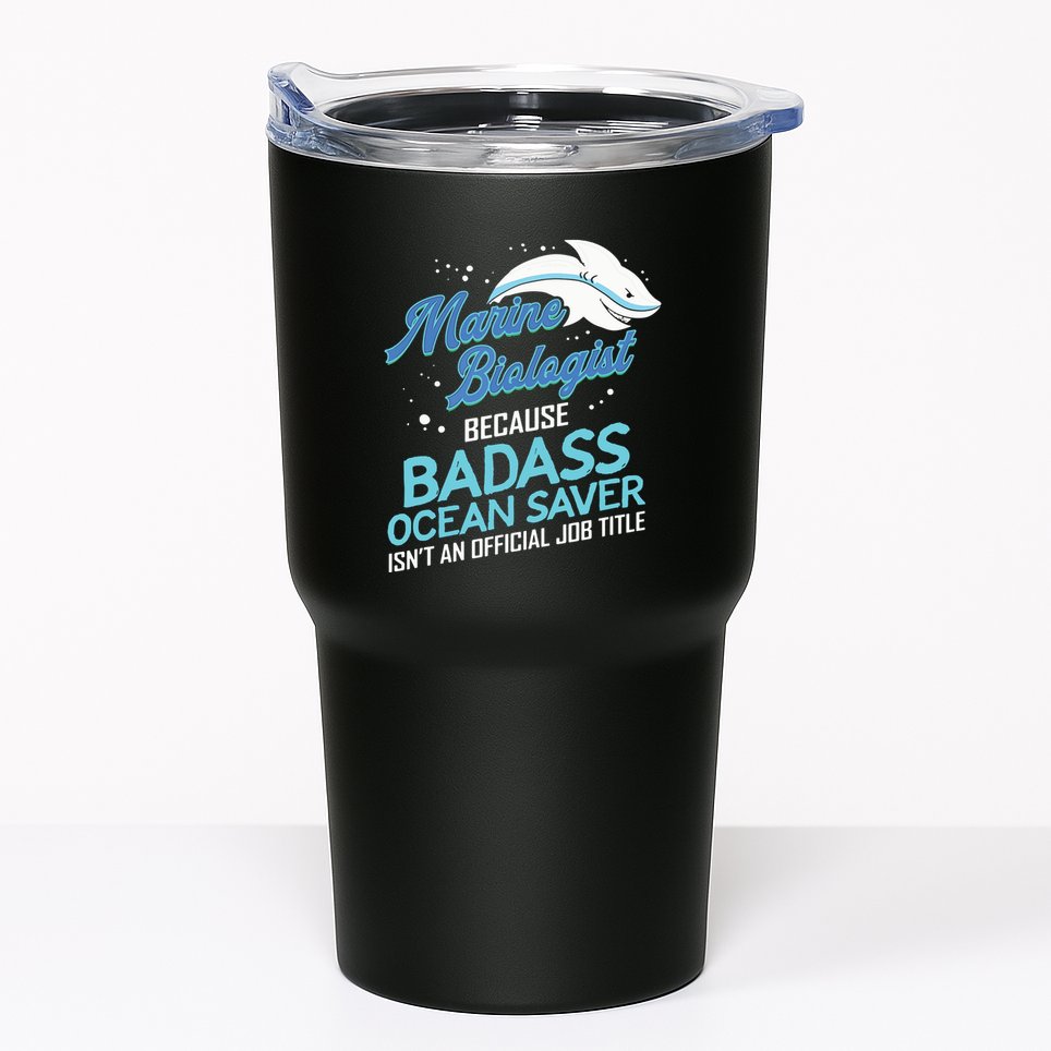 Marine Biologist Gift Marine Biology Ocean Scientist Shark Tumbler