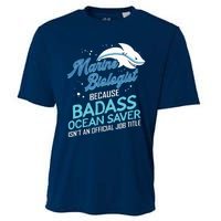 Marine Biologist Gift Marine Biology Ocean Scientist Shark Cooling Performance Crew T-Shirt