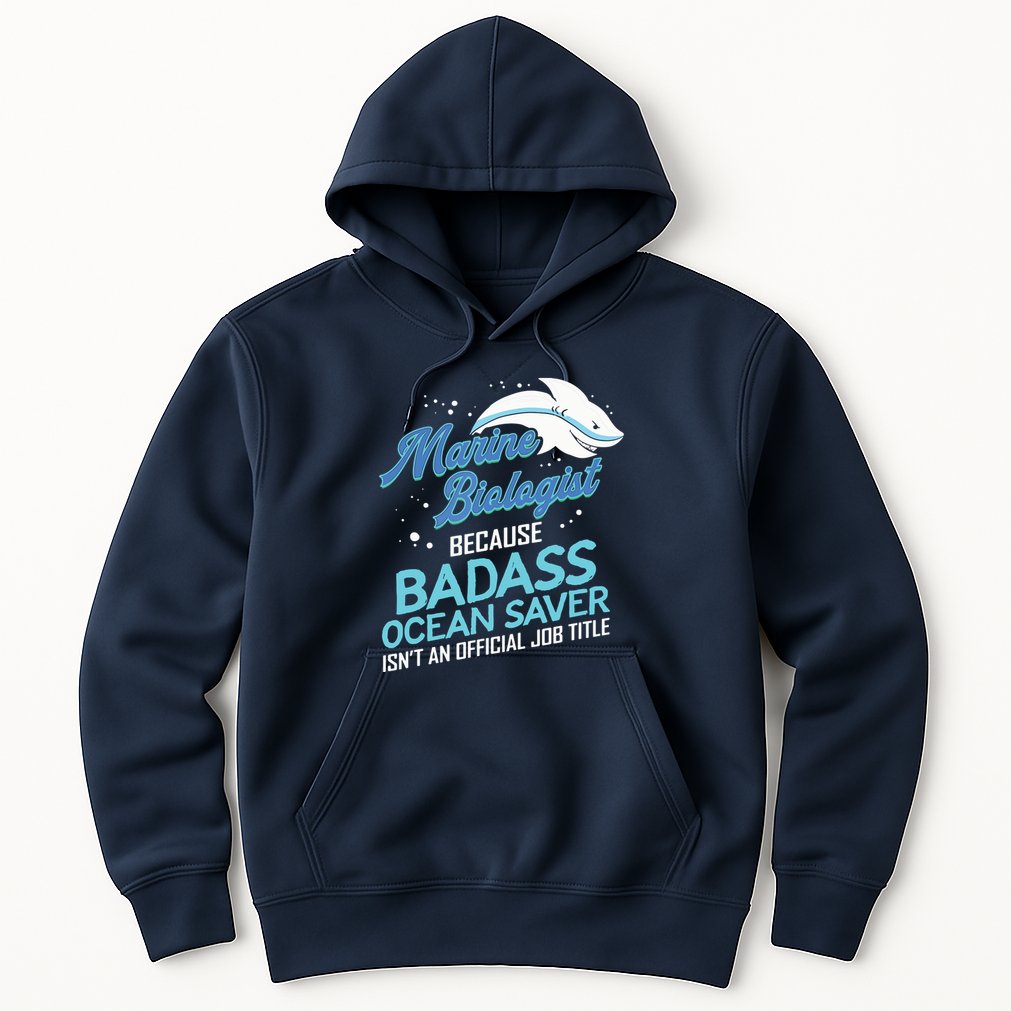 Marine Biologist Gift Marine Biology Ocean Scientist Shark Hoodie