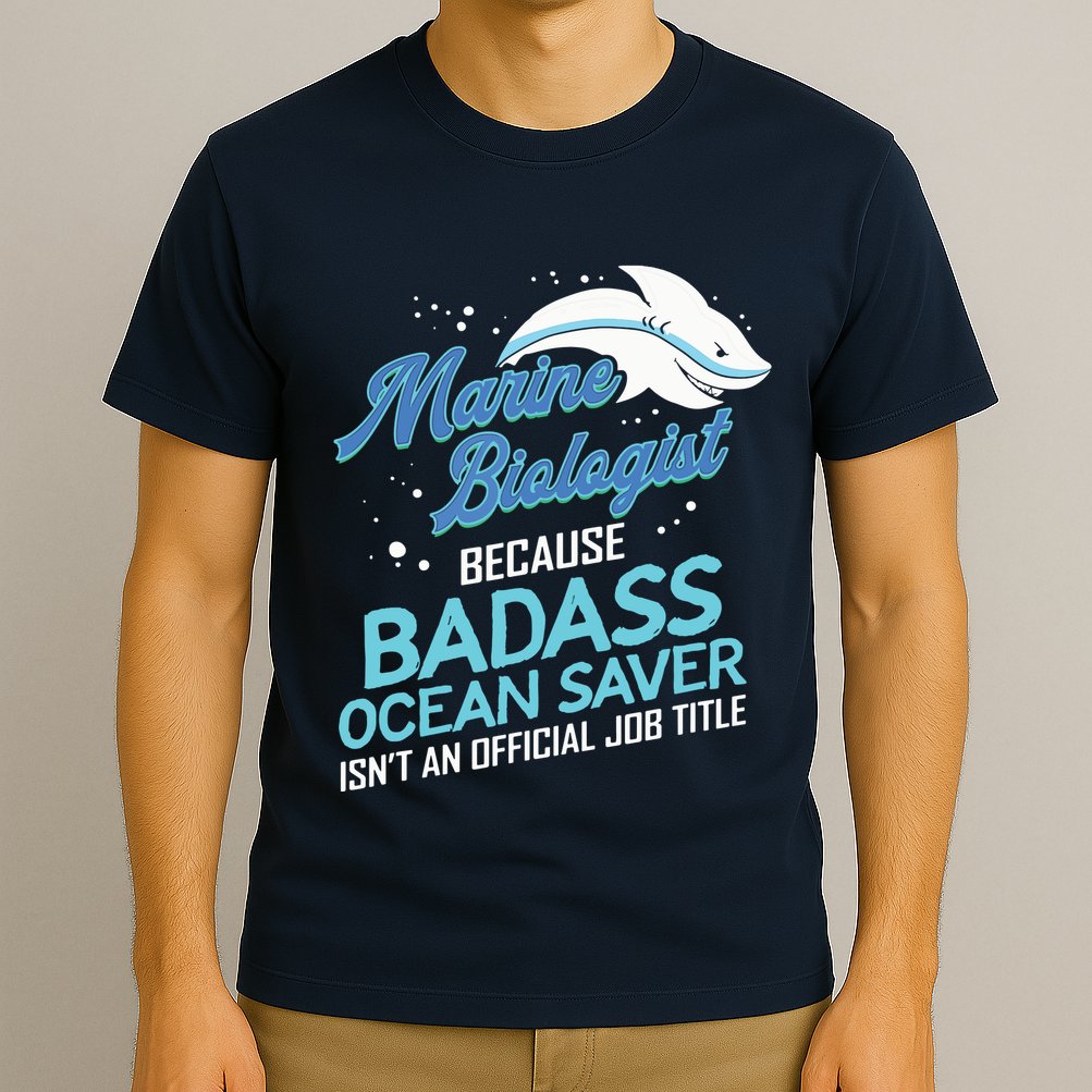 Marine Biologist Gift Marine Biology Ocean Scientist Shark T-Shirt