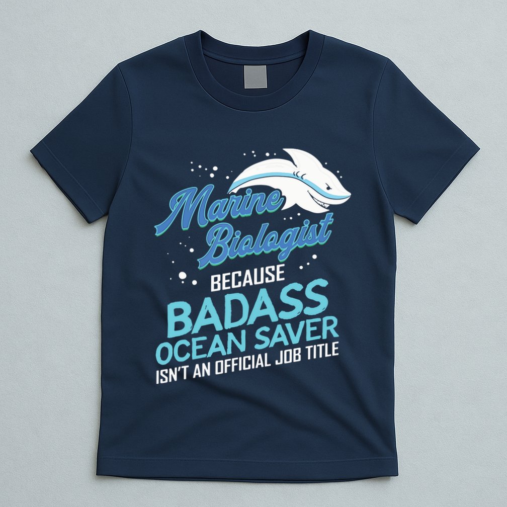Marine Biologist Gift Marine Biology Ocean Scientist Shark T-Shirt
