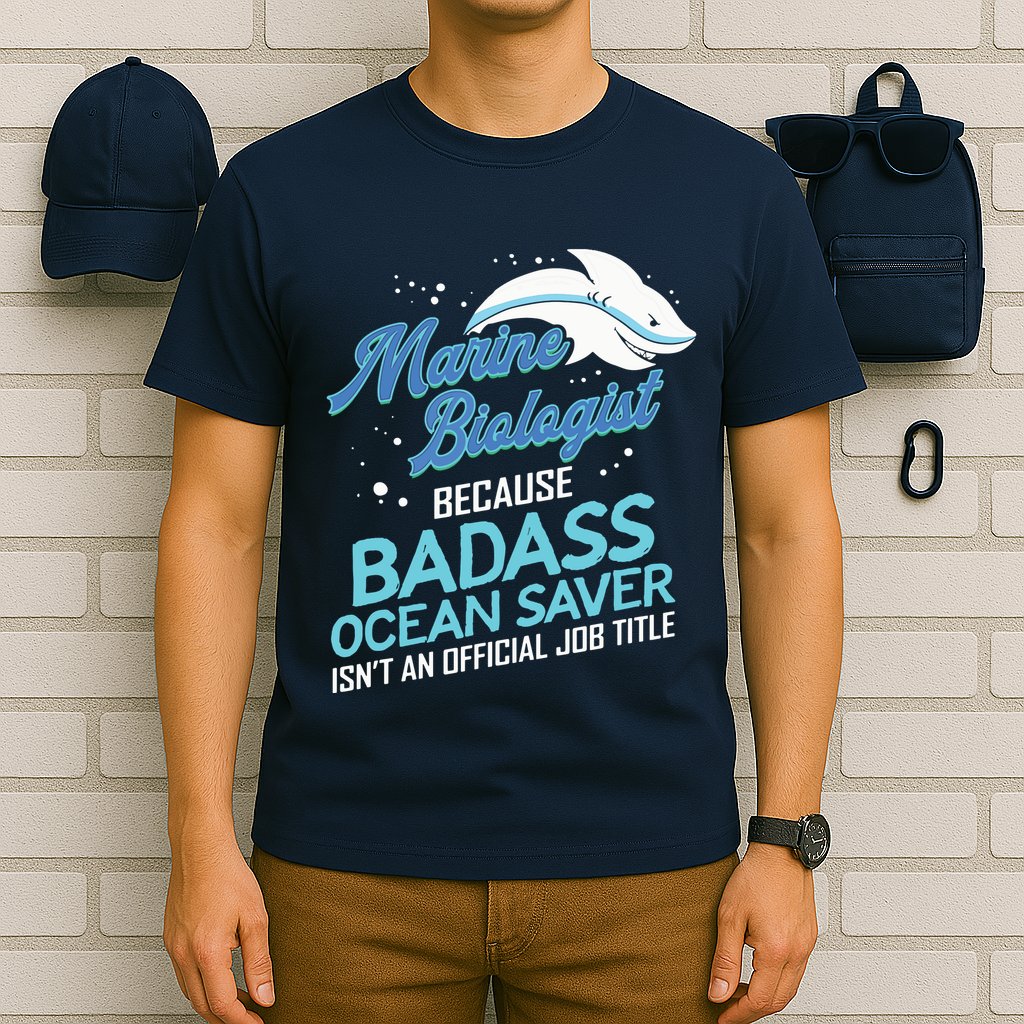 Marine Biologist Gift Marine Biology Ocean Scientist Shark T-Shirt