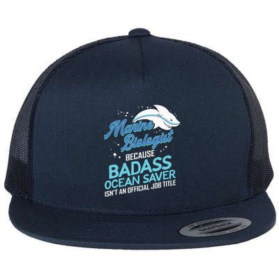 Marine Biologist Gift Marine Biology Ocean Scientist Shark Flatbill Hat