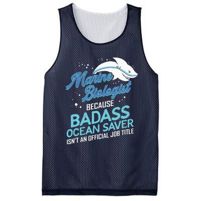 Marine Biologist Gift Marine Biology Ocean Scientist Shark Mesh Reversible Basketball Jersey Tank