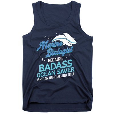 Marine Biologist Gift Marine Biology Ocean Scientist Shark Tank Top