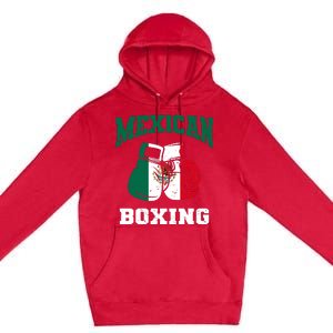 Mexican Boxing Gloves Mexico Pride Patriotics Boy Premium Pullover Hoodie