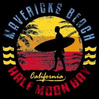 Mavericks Beach Gift Surfing Gift Impact Tech Backpack