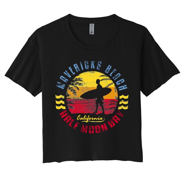 Mavericks Beach Gift Surfing Gift Crop Top