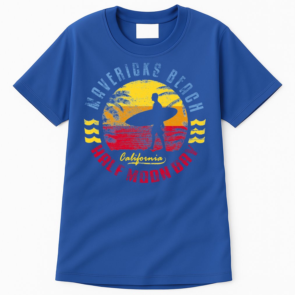 Mavericks Beach Gift Surfing Gift Tall T-Shirt