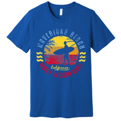 Mavericks Beach Gift Surfing Gift Premium T-Shirt