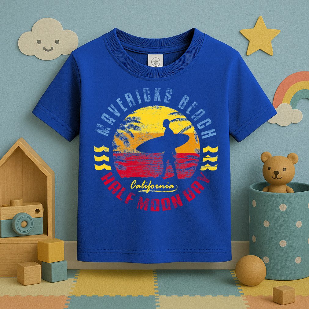 Mavericks Beach Gift Surfing Gift Toddler T-Shirt