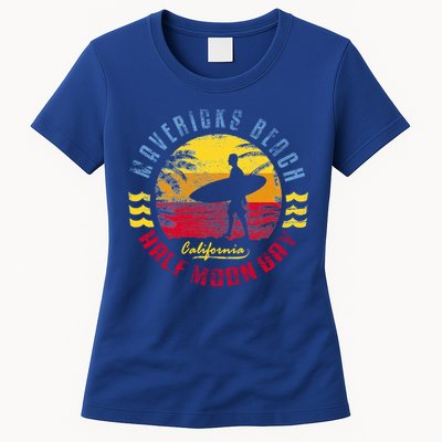 Mavericks Beach Gift Surfing Gift Womens T-Shirt