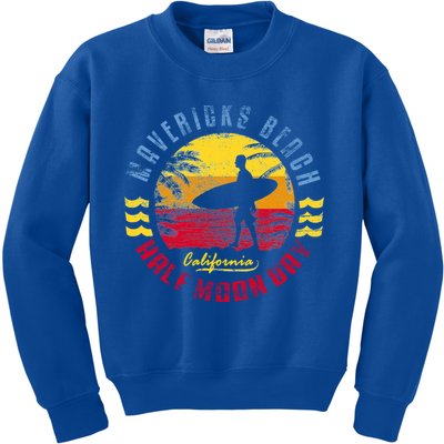 Mavericks Beach Gift Surfing Gift Kids Sweatshirt