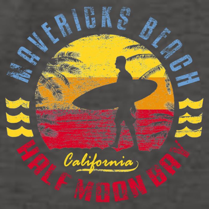 Mavericks Beach Gift Surfing Gift Vector Backpack