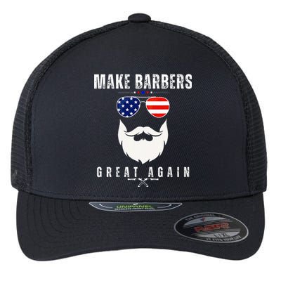 Make Barbers Great Again 2024 For Barbers Flexfit Unipanel Trucker Cap