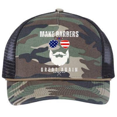 Make Barbers Great Again 2024 For Barbers Retro Rope Trucker Hat Cap