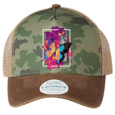 Metamorphosis Butterfly Graphic Legacy Tie Dye Trucker Hat