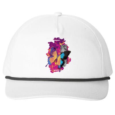 Metamorphosis Butterfly Graphic Snapback Five-Panel Rope Hat