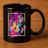 Metamorphosis Butterfly Graphic 11oz C Handle Ceramic Mug