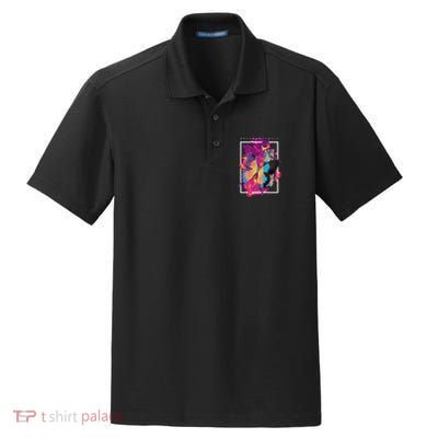 Metamorphosis Butterfly Graphic Dry Zone Grid Polo