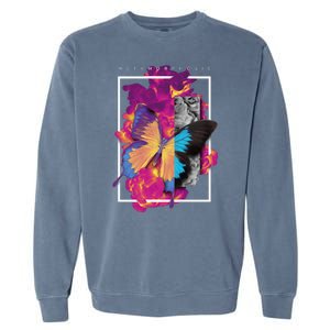 Metamorphosis Butterfly Graphic Garment-Dyed Sweatshirt