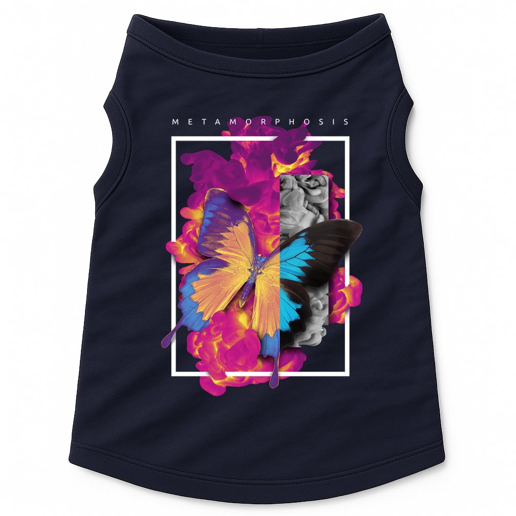 Metamorphosis Butterfly Graphic Doggie Tank