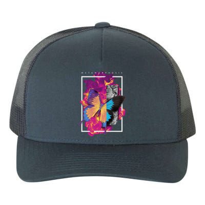 Metamorphosis Butterfly Graphic Yupoong Adult 5-Panel Trucker Hat