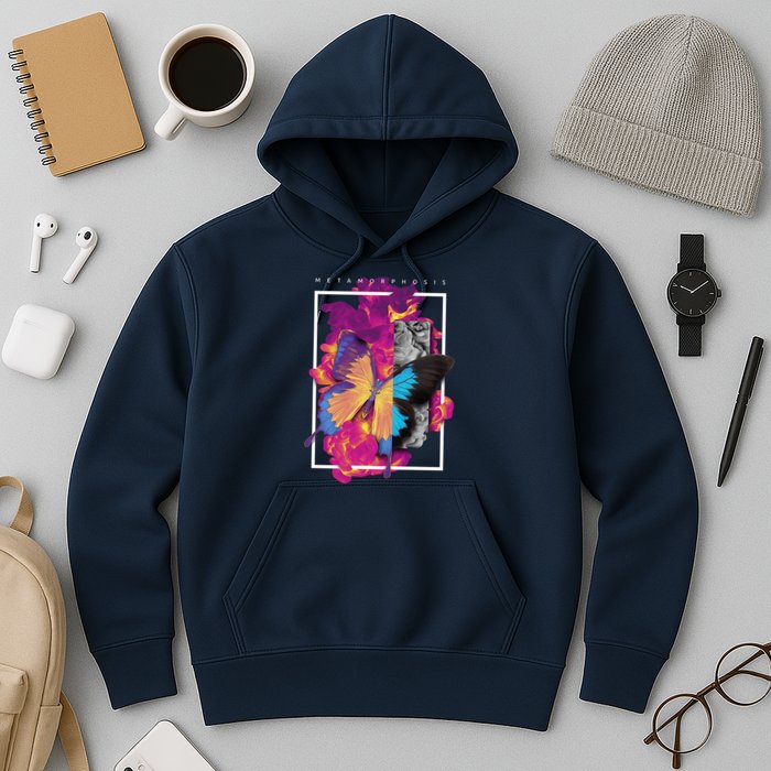 Metamorphosis Butterfly Graphic Hoodie