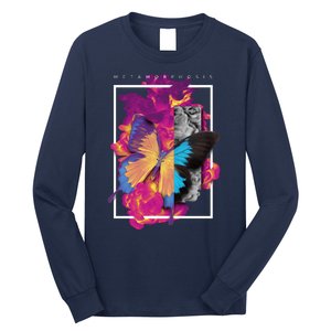 Metamorphosis Butterfly Graphic Long Sleeve Shirt