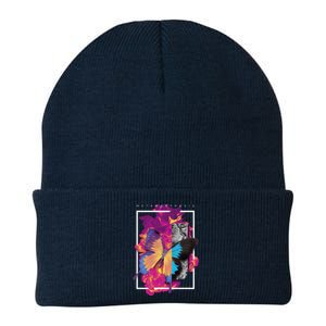 Metamorphosis Butterfly Graphic Knit Cap Winter Beanie