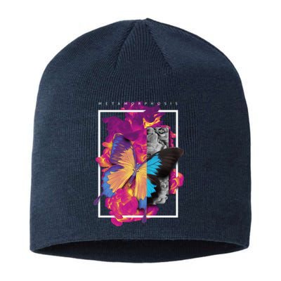 Metamorphosis Butterfly Graphic Sustainable Beanie