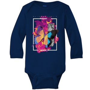 Metamorphosis Butterfly Graphic Baby Long Sleeve Bodysuit