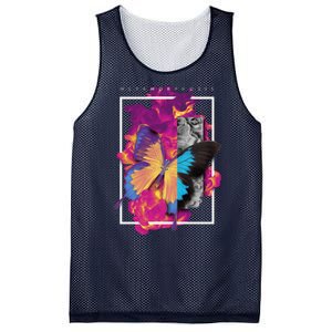 Metamorphosis Butterfly Graphic Mesh Reversible Basketball Jersey Tank