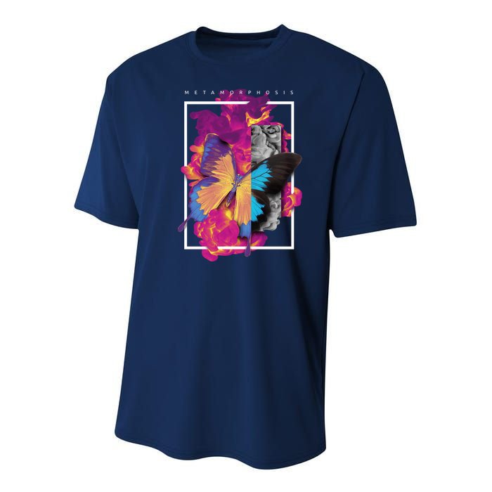 Metamorphosis Butterfly Graphic Youth Performance Sprint T-Shirt