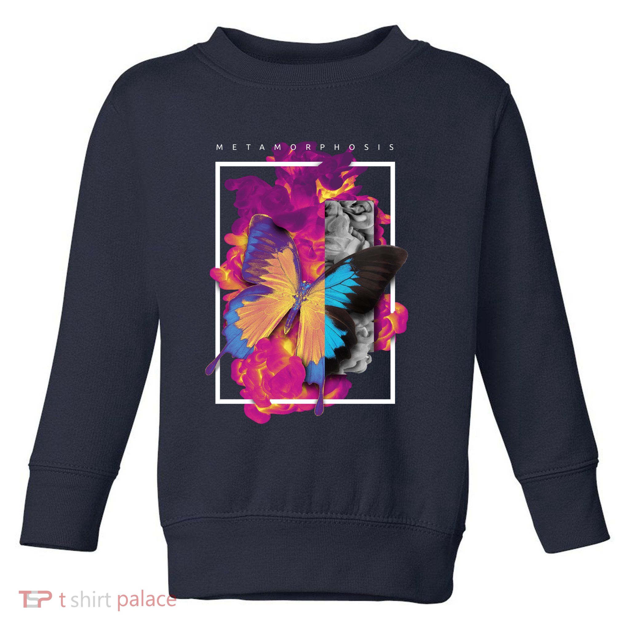 Metamorphosis Butterfly Graphic Toddler Sweatshirt