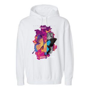 Metamorphosis Butterfly Graphic Garment-Dyed Fleece Hoodie