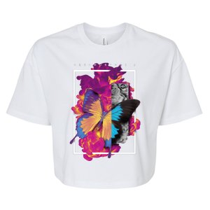 Metamorphosis Butterfly Graphic Bella+Canvas Jersey Crop Tee