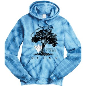 My Beloved Ghost & Me Sitting In A Tree Dying Tie Dye Hoodie